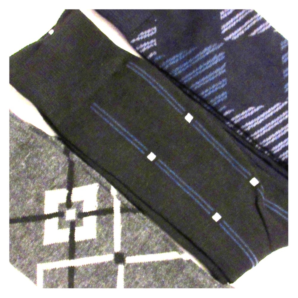 Grey Black & Navy 3 Pack Socks